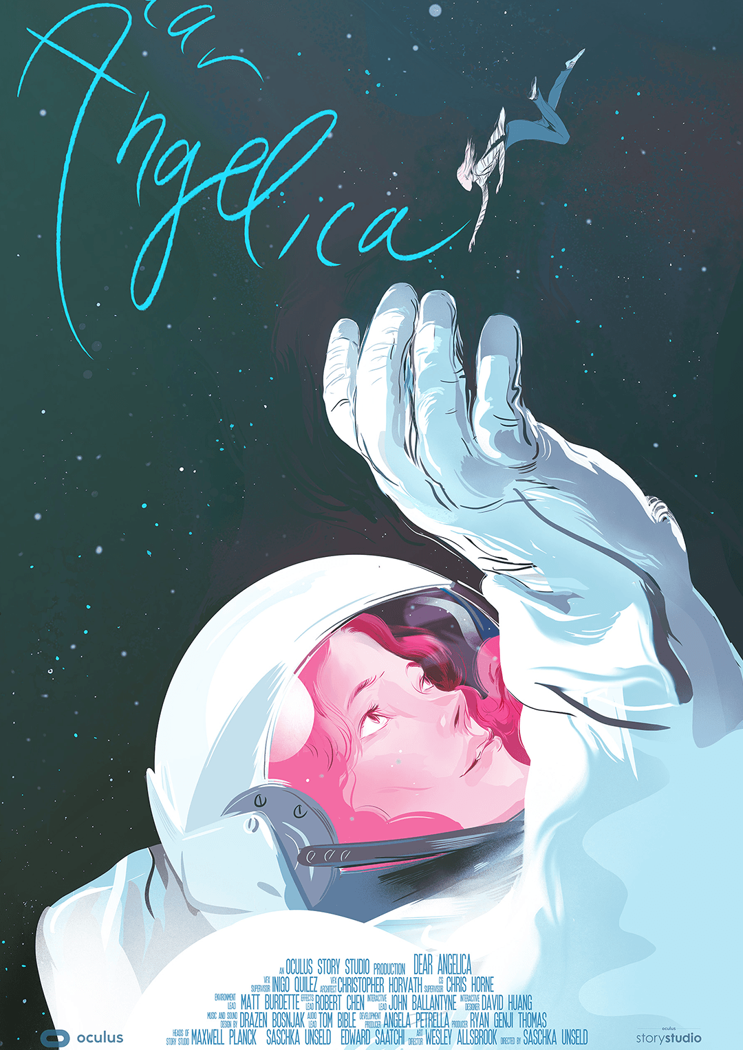 Poster for virtual reality experience Dear Angelica from Oculus Story Studio