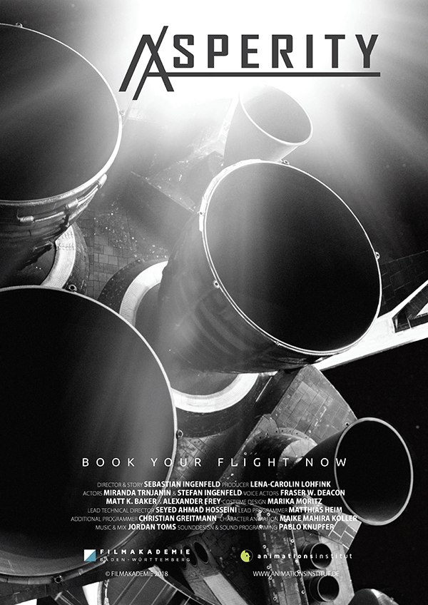 Asperity VR Experience Poster from Filmakademie Baden-Württemberg Diploma project